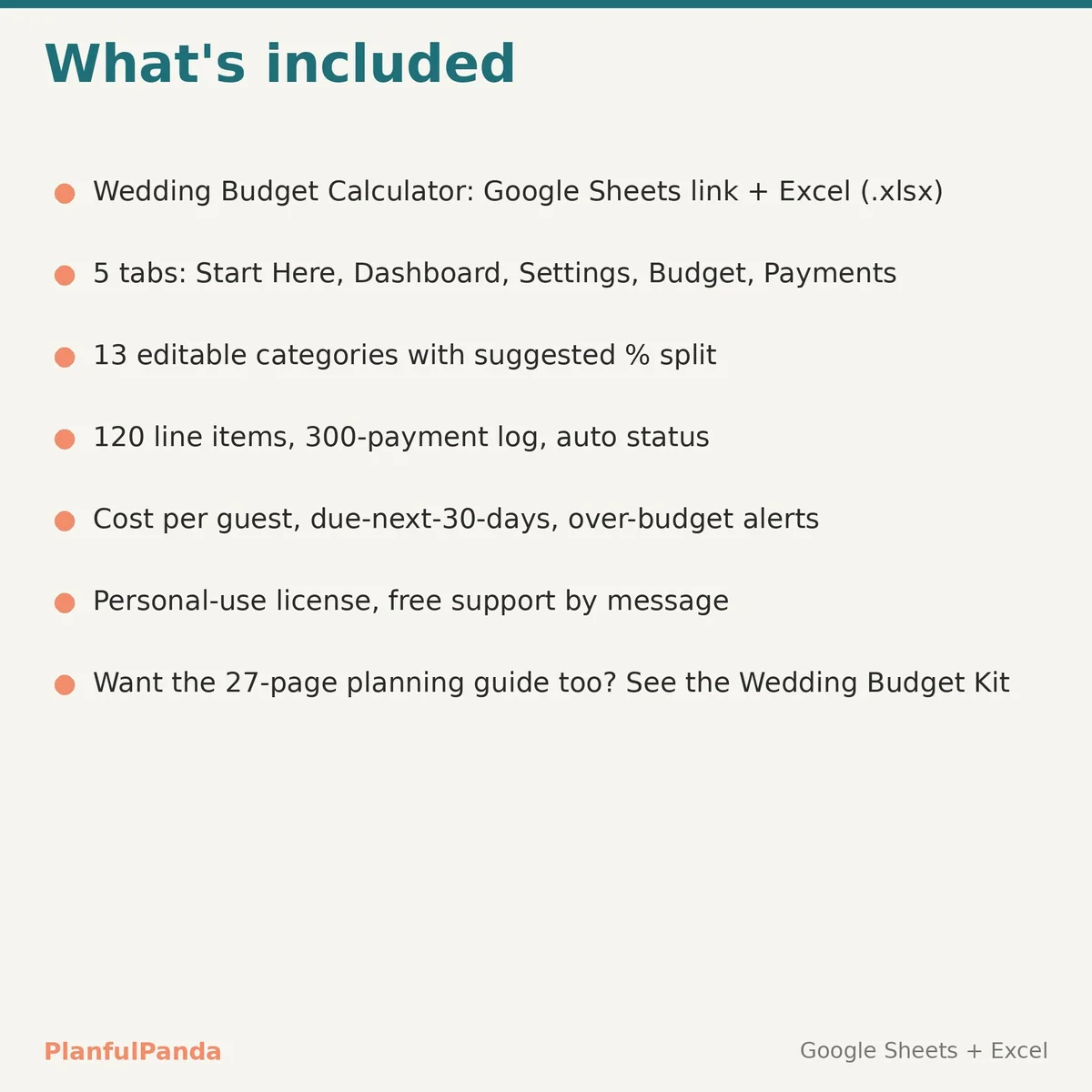 Wedding Budget Calculator: image 6 of 9