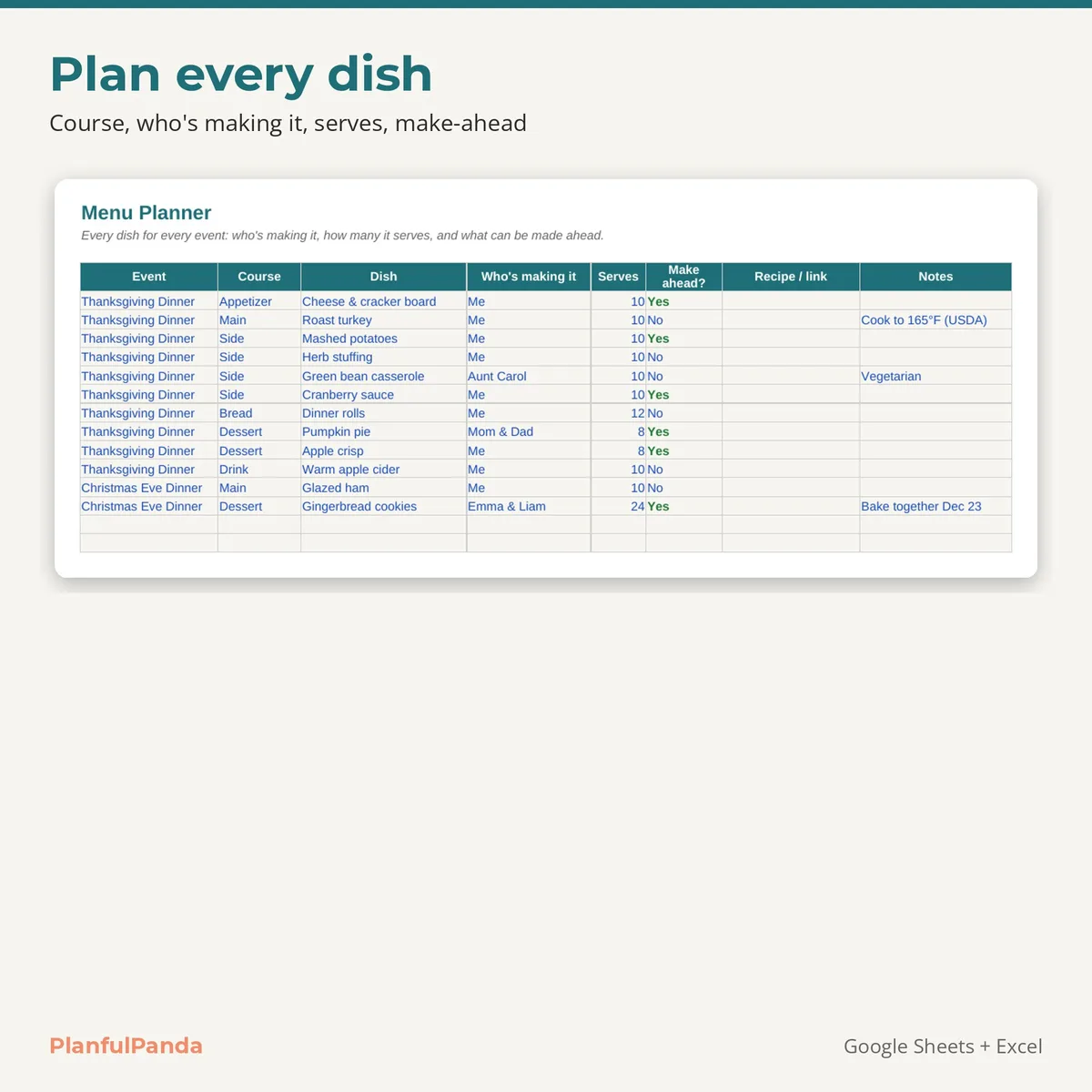 Holiday Meal & Party Planner: image 2 of 10